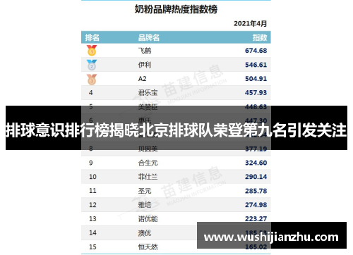 排球意识排行榜揭晓北京排球队荣登第九名引发关注